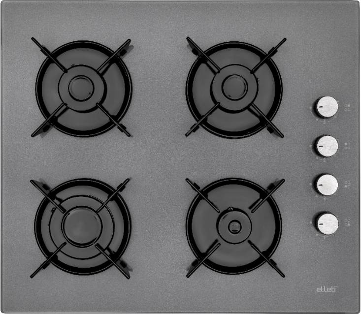 Ankastre Gri Cam Ocak