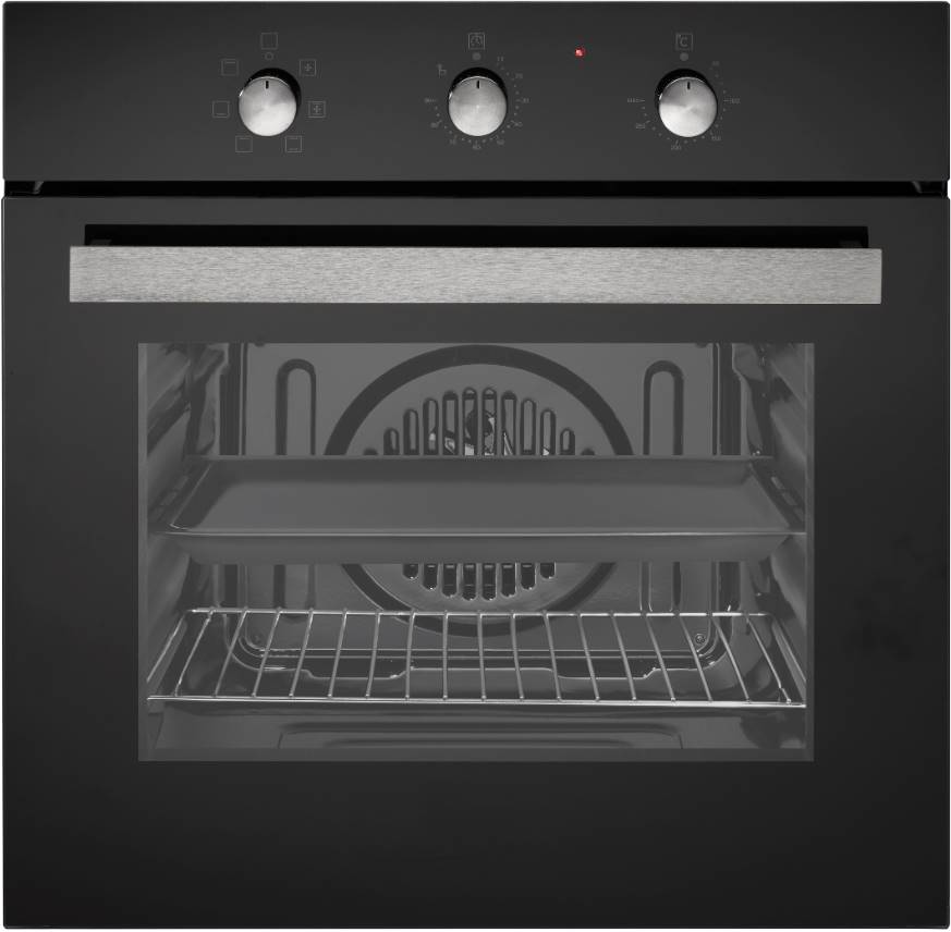 6 Programlı Siyah Ankastre Fırın