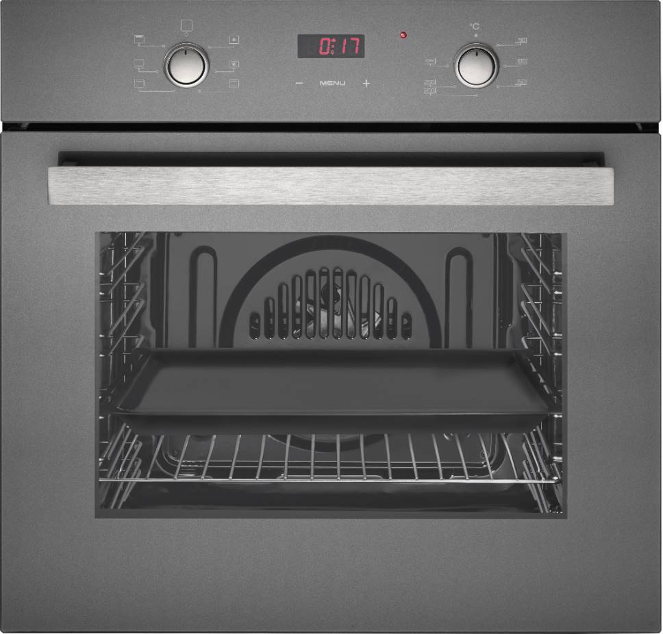 6 programlı AİR FREYER özellikli siyah ankastre fırın