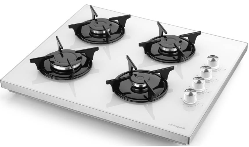 Set Üstü Gri Cam Ocak